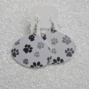 Paw print earrings